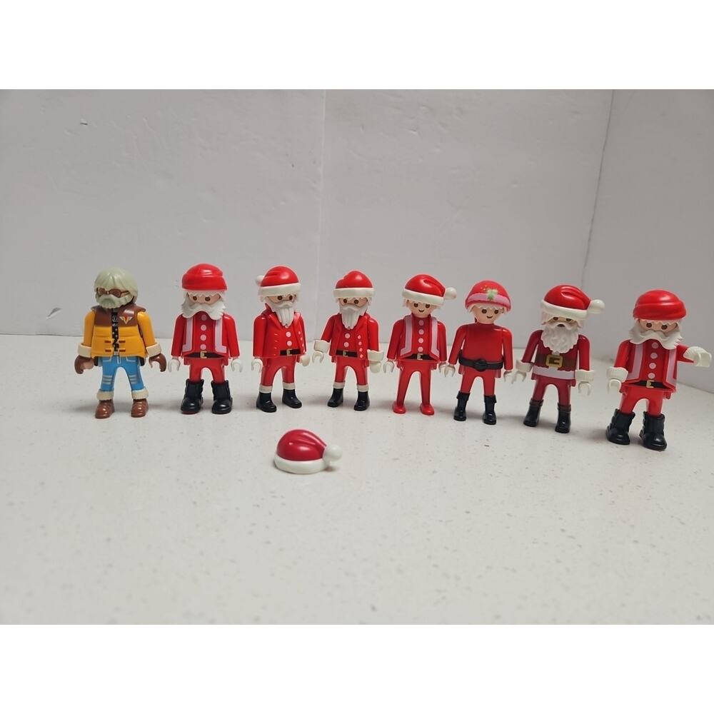 Playmobil Santa Claus x7 Weihnachtsmann Papá Noel & North Pole Guide & Xtra Hat